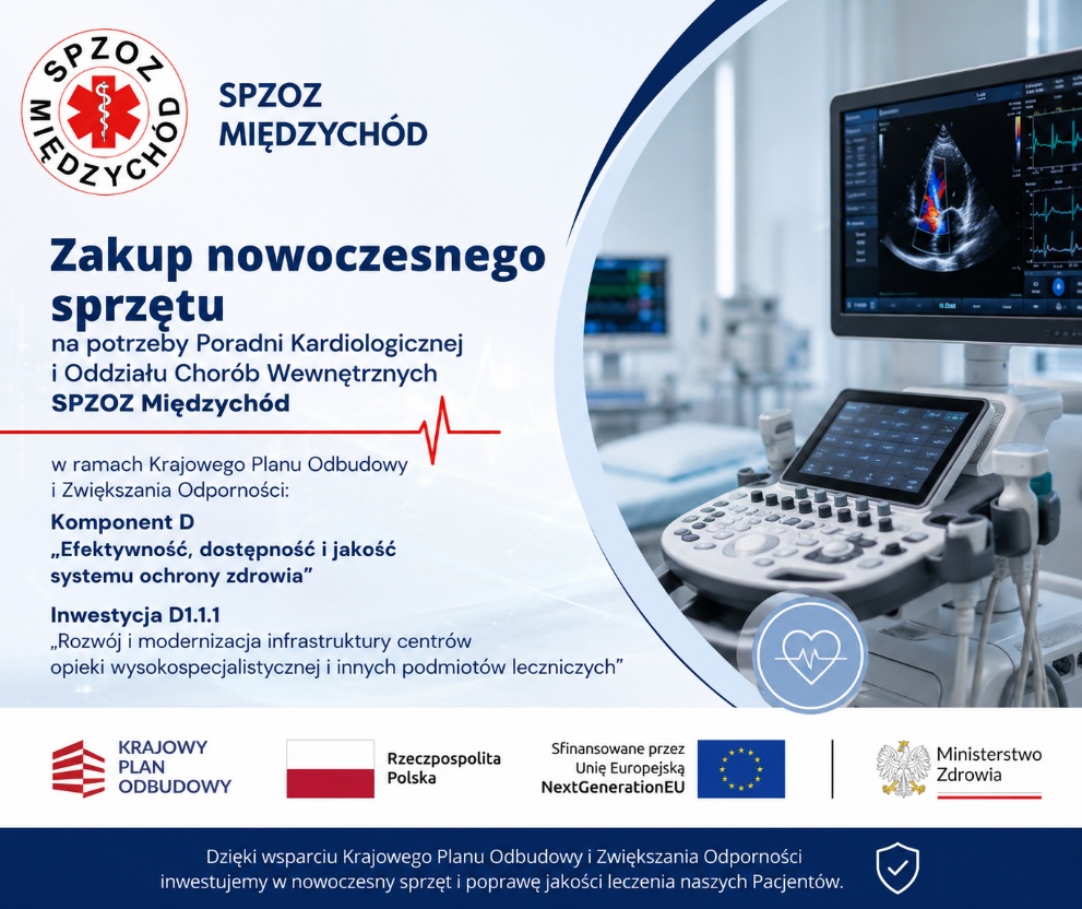 Nowy sprzęt medyczny dla Poradni Kardiologicznej oraz Oddziału Chorób Wewnętrznych